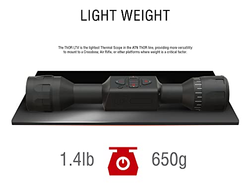 Force Technologies ATN Thor LTV Ultra Light Thermal Hunting Scope 4K+ Black