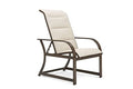 Winston Key West Padded Sling Adjustable Lounge Chair Off-white/Brown