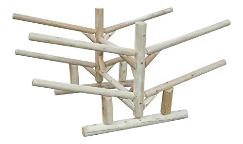 Log Kayak Rack Low 2 Canoe + 2 Kayak Rack Canyon Brown