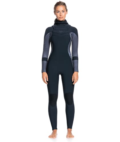 Roxy Womens 5/4/3 Syncro Hooded Front Zip GBS Wetsuit - Jet/Black