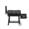 Char-Griller Grand Champ Charcoal Offset Grill and Smoker, Heavy Duty Steel, Black