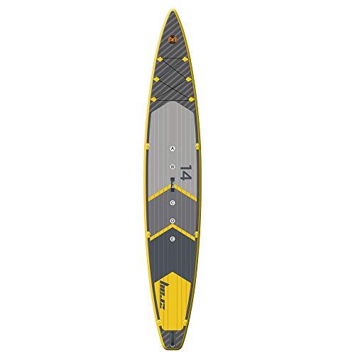Pool Central Zray R2 Rapid Dual Race Inflatable Stand-Up Paddle Board Yellow