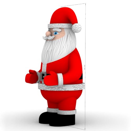 YBZCHLM Giant Christmas Inflatable Santa Claus with Gift Bag and LED Lights 20ft Red Model3
