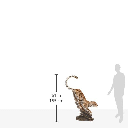 Design Toscano Stalking The Savannah Cheetah Statue Full Color