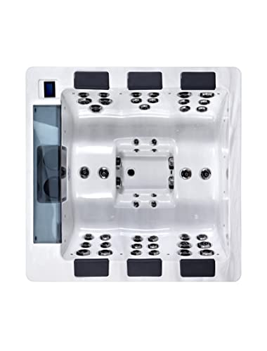 Comfort Hot Tubs 6 Person Luxury Outdoor Portable Spa 44 Jets