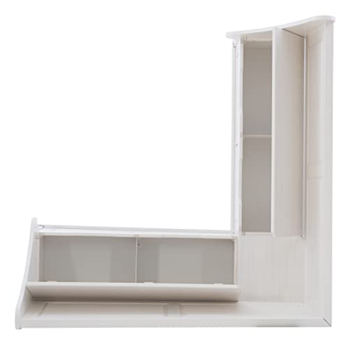 Linon Harris White Corner Breakfast Nook