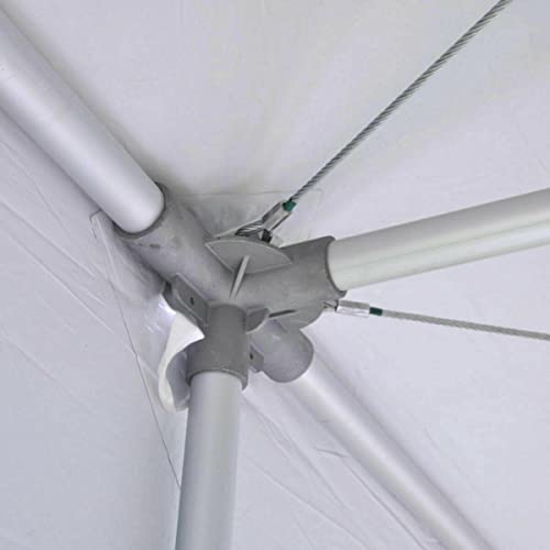 TentandTable 20' x 20' High Peak Frame Deluxe Canopy Tent with Sidewalls White