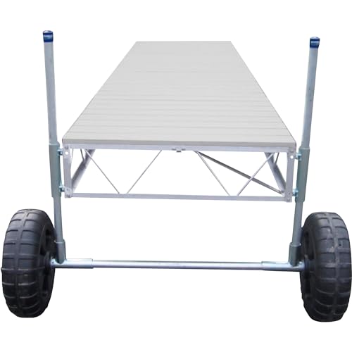 Patriot Docks 16ft Straight Roll-in Dock Gray Aluminum Deck Panels