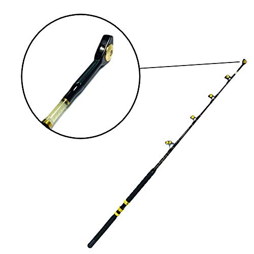 EAT MY TACKLE 80 Wide 2 Speed Fishing Reels on 130-160 lb Blue Marlin Rods (4 Pack) Black