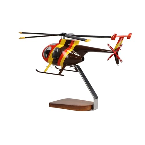 High Flying Models Hughes Helicopters 500D Magnum PI Clear Canopy Mahogany Sculpture Multicolor