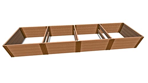Frame It All Classic Sienna Raised Garden Bed 4' x 16' x 22" - 2" Profile Classic Sienna