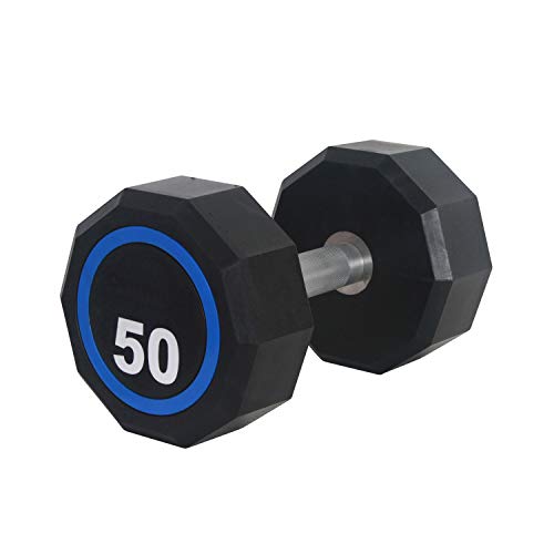 Fitness First Urethane Encased Dumbbells 100lbs Black