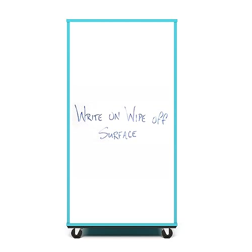 Tot Mate Mobile 60" Bookshelf with Whiteboard Back Ocean