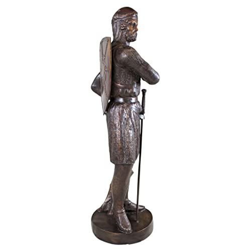 Design Toscano 13th Century Medieval Warrior Soldier Lost Wax Bronze Statue Bronze