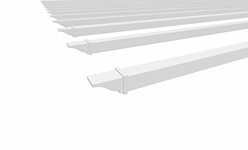 Vita 12x24 Foot Additional Shade Kit for White Vinyl Pergola