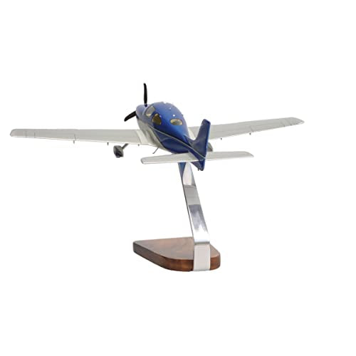 High Flying Models Cirrus SR22 Clear Canopy Large Mahogany Sculpture Multicolor