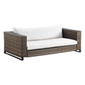 Tommy Hilfiger Oceanside Outdoor Loveseat Gray Brown