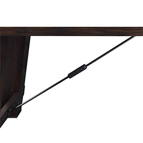 BOWERY HILL Shuffleboard Table Brown Blue Red