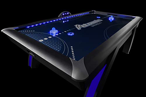 Atomic 90” Indiglo LED Light Up Arcade Air Powered Hockey Table Grey