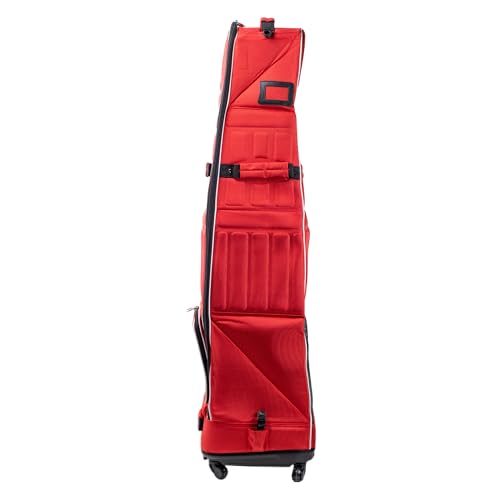 Izzo High Roller Golf Travel Bag - Golf Club Travel Cover - Red/White