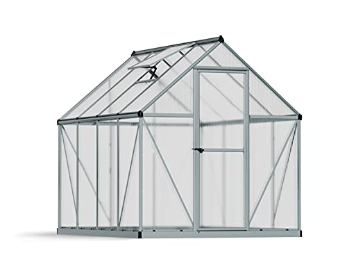 Palram Canopia 6x8 Greenhouse Kit Silver