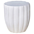 Afuera Living Modern 18" Stool Snow White