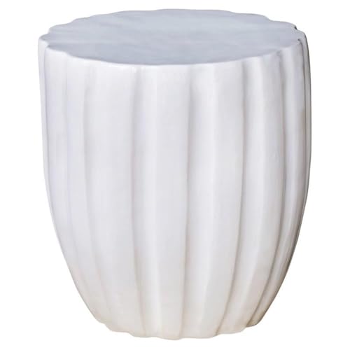 Afuera Living Modern 18" Stool Snow White