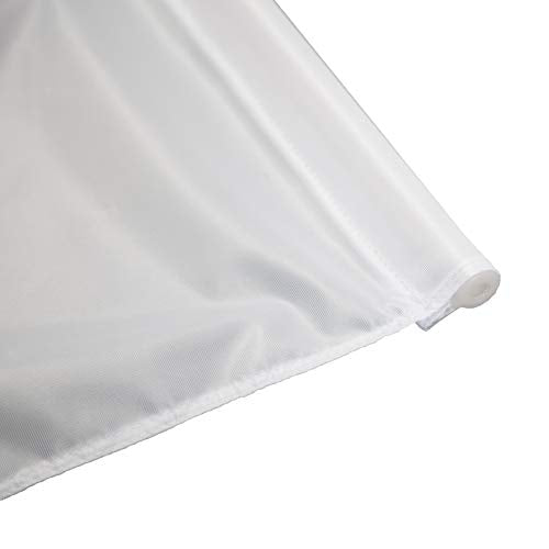 Vispronet Numbered Golf Flags (18) – 20in x 14in White & Red Numbered Flags for Golf Course