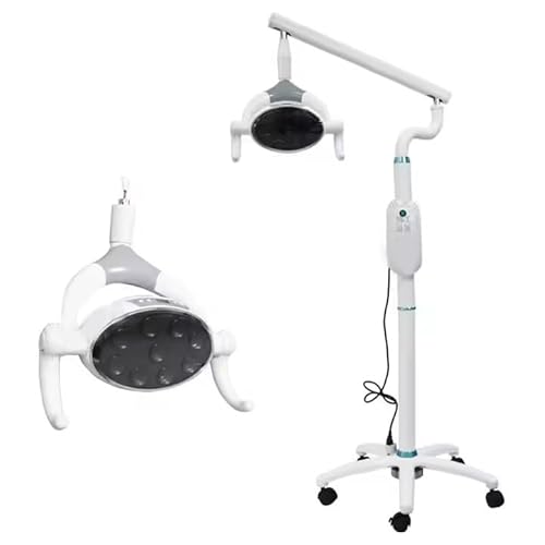 Tankredrug 28W Portable Dental Examination LED Light Stand Mobile Surgical Medical Lamp White