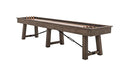 Empire USA Plank & Hide Isaac Shuffleboard Table (14') Silvered Oak