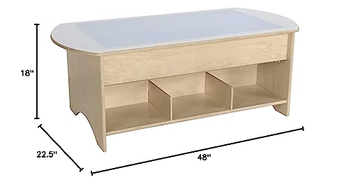 Wood Designs Baltic Birch Light Table with Storage 48
