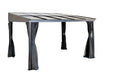 Sojag Pompano 10x12 Ft. Wall Gazebo Gray