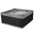 Essential Hot Tubs Inland 5-6 Person Plug & Play Spa 24 Jets LED Gray Granite