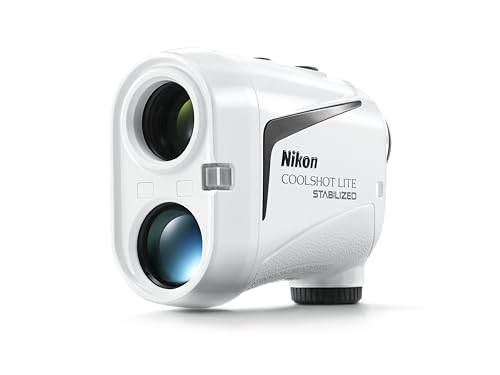 Nikon COOLSHOT LITE STABILIZED Golf Rangefinder White Black