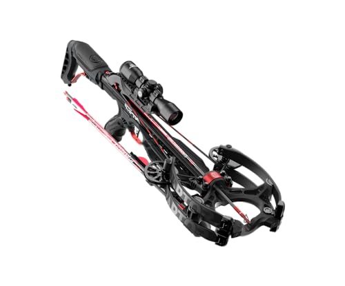 BARNETT Hyper Raptor Crossbow Package with 4x36 Scope, 3 HyperFlite Arrows Black