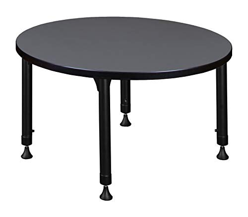 Regency Height Adjustable Square Classroom Table 30" Slate