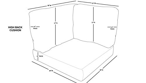 TK Classics Cushions MIAMI-07d Beige Patio Furniture