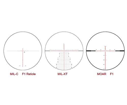 Nightforce NX8 2.5-20x50mm F1 Illuminated Moar Reticle Hunting Scope Black Matte