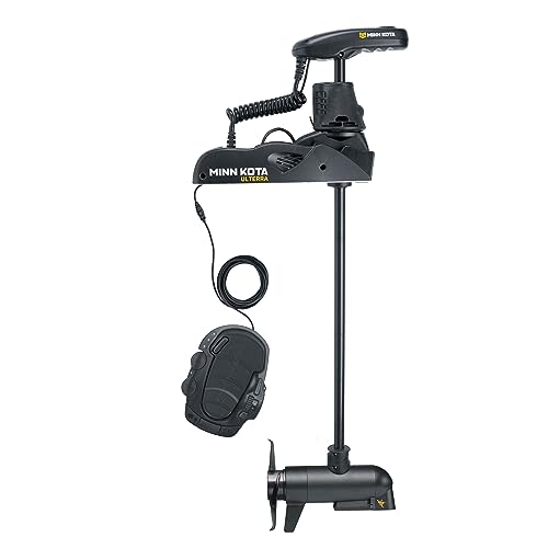 Minn Kota Ulterra Freshwater Bow-Mount Trolling Motor 72-Inch Shaft MEGA Down Imaging i-Pilot Link GPS Black