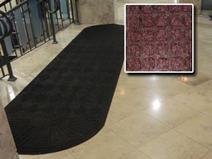 FloorGuard Heavy Duty All Purpose Entrance Mat Diamond 6' x 21' Burgundy