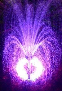 Custom Pro 5200 Floating Pond Fountain Aerator with 5200 GPH Pump and LED Lights Red