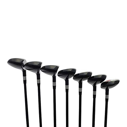 Majek Women's Left Handed Golf Hybrid Complete Set Black