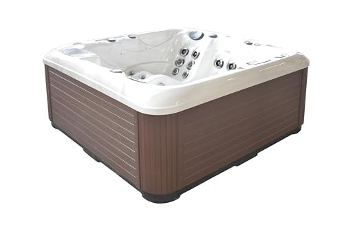 Luxuria Spas Sensation 4-Person 73-Jet Hot Tub Midnight Storm/Mocha