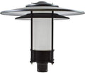 DABMAR LIGHTING GM510-B-FROST Large Hat Top Post Light Fixture 120V