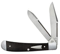 Case Knives Tony Bose HT Trapper Knife Smooth Ebony Wood Black