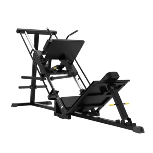 Gronk Fitness Leg Press Hack Squat Machine Adjustable Black