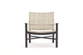Winston Jasper Lounge Chair Textured Pewter Frame Finish/Beechwood Weave