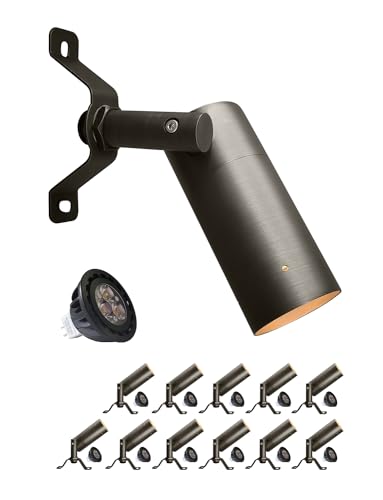 MALORY Brass Landscape Spot Down Light 12 Pack Bronze