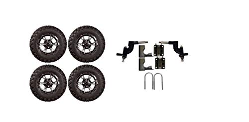 3G Lift Kit Combo with 12" Flash Wheels & Tires for EZGO RXV Electric Golf Carts 2013.5+