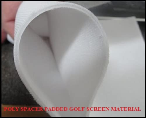 SPECTRUM GOLF SIMULATORS Golf Impact Screen Poly Spacer White